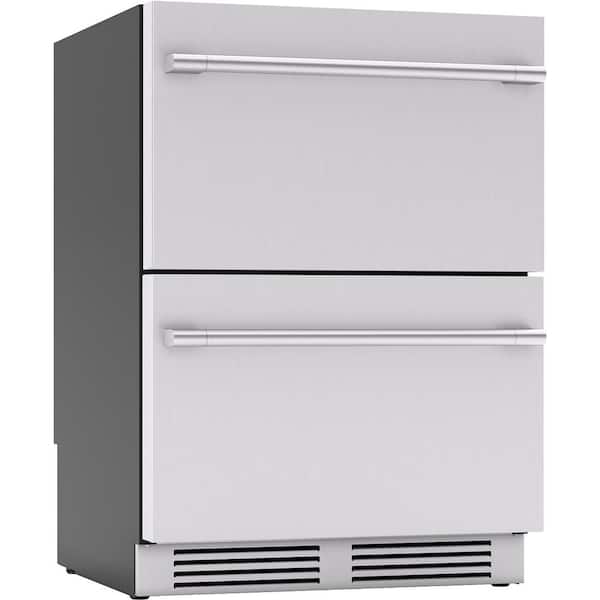 Presrv 5.1 cu. ft. Stainless Steel Dual Zone Refrigerator Drawers