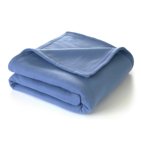 Supersoft Fleece Slate Blue Polyester King Blanket