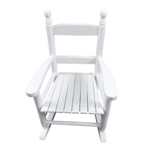 Outdoor Wood Rocking Chair for Children in White