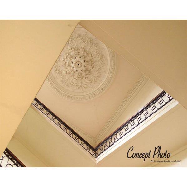 6 in Long White Primed Polyurethane Crown Moulding Sample