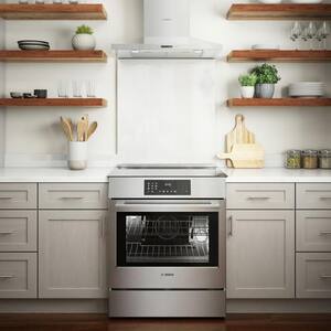 800 Series 30 in. 4.6 cu. ft. Slide-In Induction Range with Self-Cleaning Convection Oven in Stainless Steel