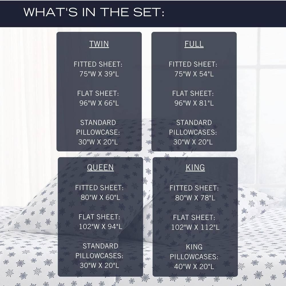 Snow White Twin Flannel Sheet Set with Graphic Detail