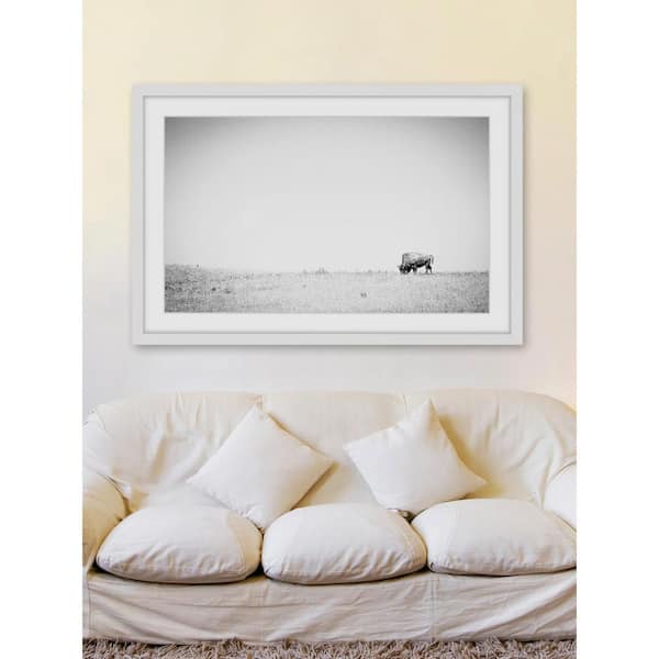 Unbranded 12 in. H x 18 in. W "Distant Grazing" by Marmont Hill Framed Printed Wall Art
