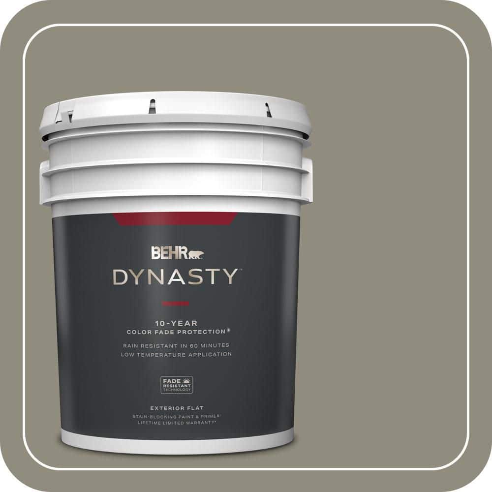 5 gal. #MQ6-25 Pavement Gray Flat Exterior Stain-Blocking Paint & Primer price history on PriceWatchPro