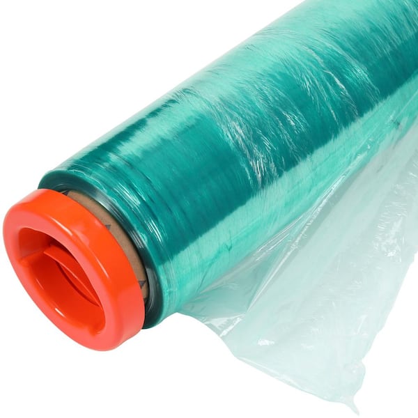 Glad Holiday Cling Wrap Plastic Wrap Roll, Red, 300 sq ft