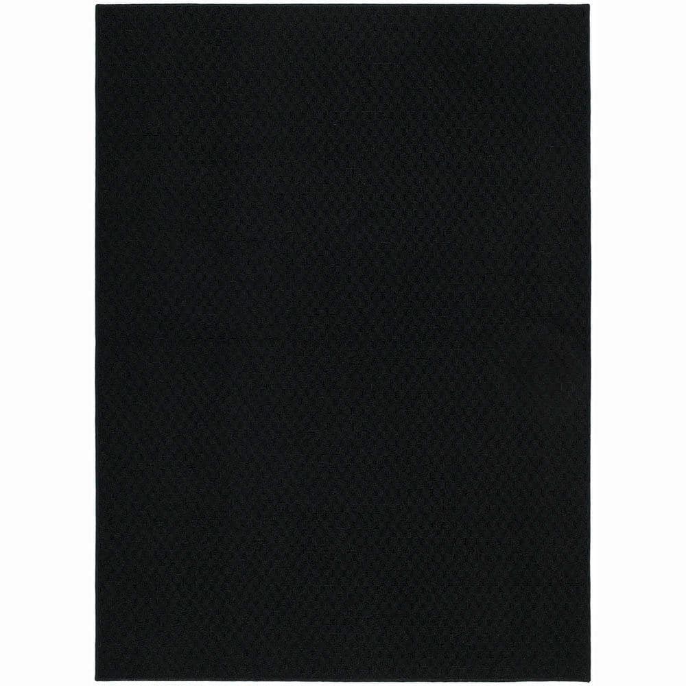 Garland Rug Town Square Black 5 ft. x 7 ft. Area Rug TS-00-RA-0057