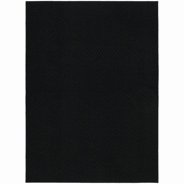 Garland Rug Town Square Black 5 ft. x 7 ft. Area Rug