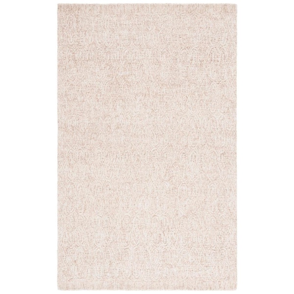 SAFAVIEH Pine 6 ft. x 9 ft. Beige Solid Abstract Area Rug