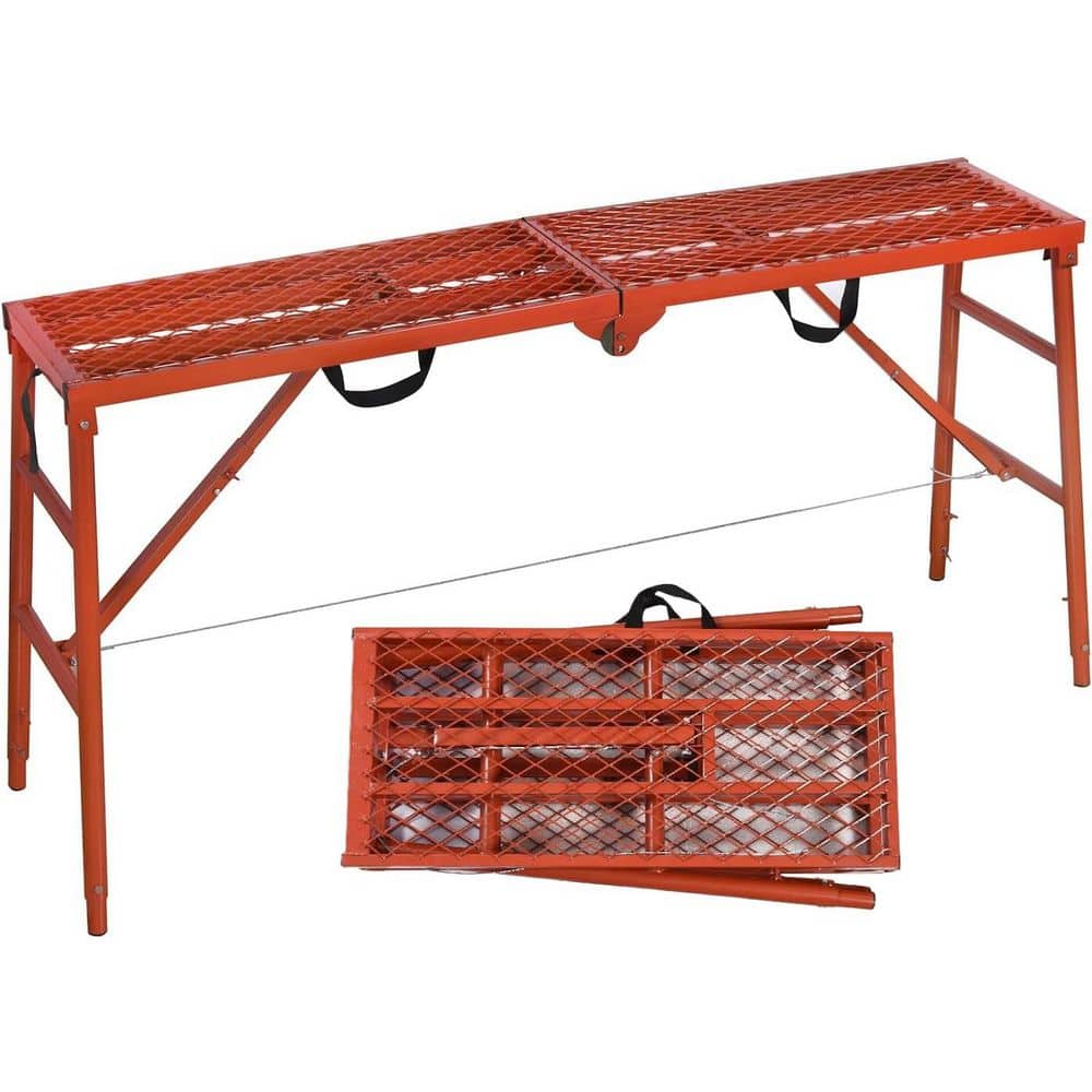 6 ft. x 1.25 ft. Alloy Steel Scaffolding Platform with 770 lbs. Capacity, A