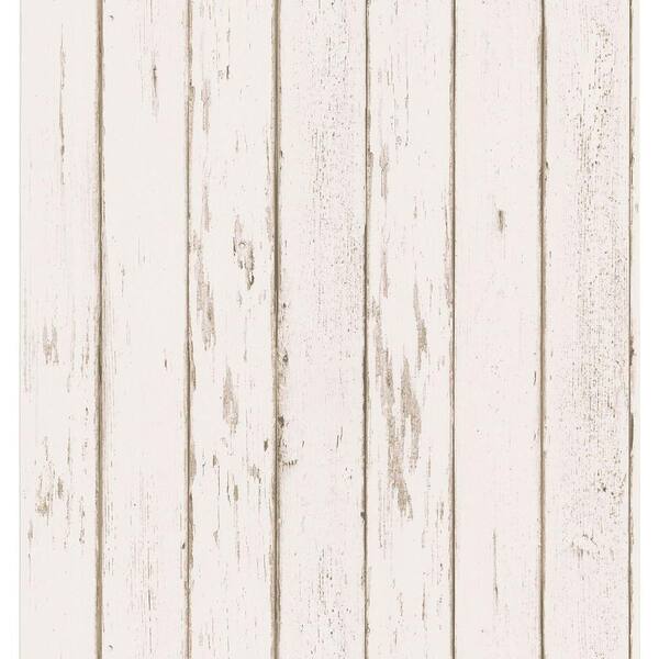 Brewster Weathered Plank Wallpaper