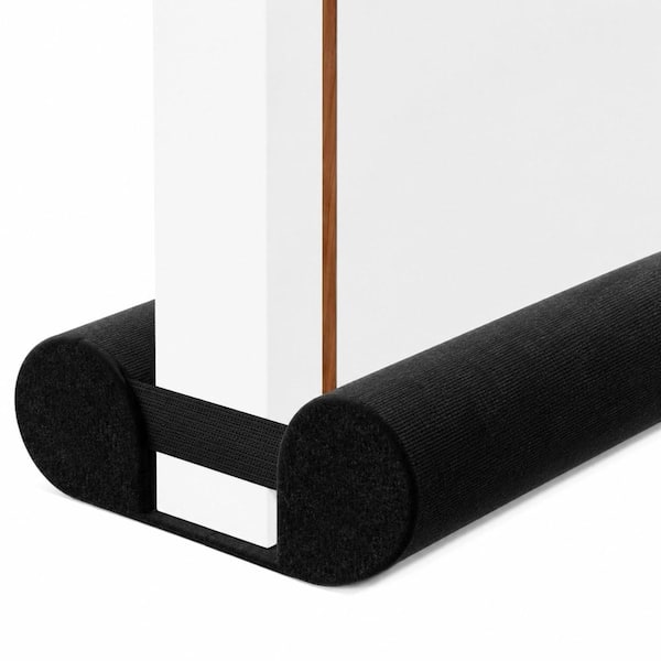28 in to 32 in Black Under Door Draft Stopper Adjustable Large Gap Filler Soundproof Door Bottom Seal
