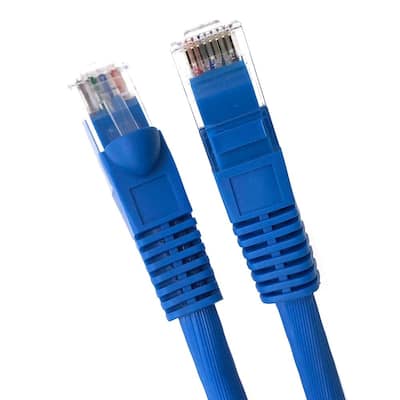 Blue 20-Pack - 4 Feet GOWOS Panel Mount Cat6 Ethernet Cable 