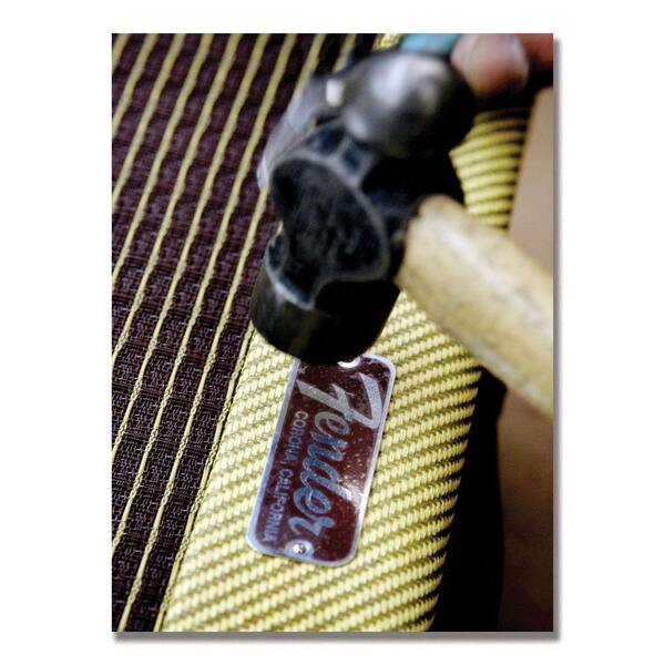 Trademark Fine Art 35 in. x 47 in. Fender Amp Workshop Canvas Art