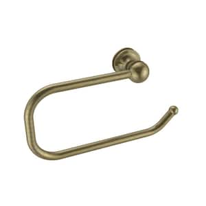 Mambo Collection European Style Single Post Toilet Paper Holder in Antique Brass