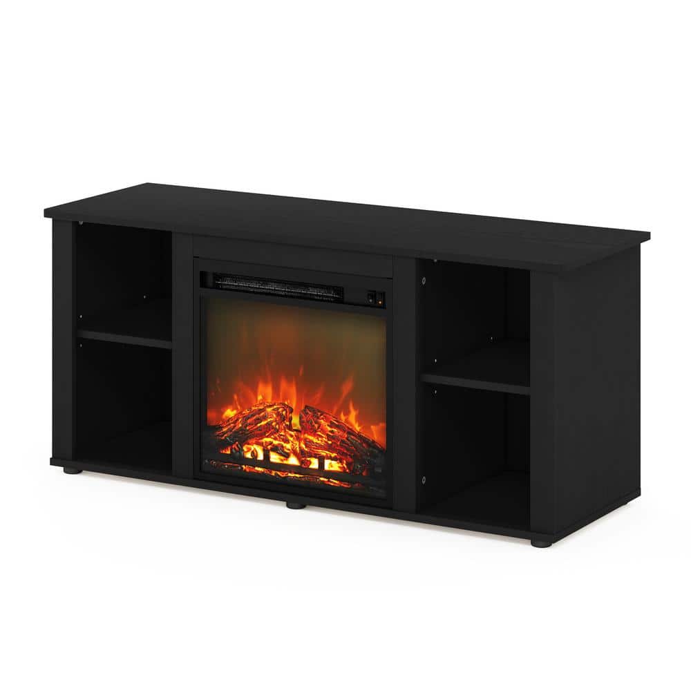 Furinno Jensen 47.2 in. Americano TV Stand Fits TV's up to 55 in. with  Electric Fireplace 21181AM - The Home Depot