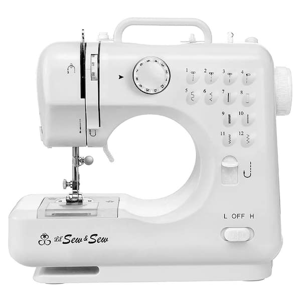Michley 12-Stitch Desktop Sewing Machine with Sewing Kit and Electric Scissors