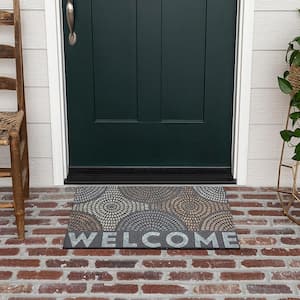 Welcome Radiant Color Burst 18 in. x 30 in. Doorscapes Mat