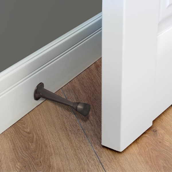 Oil Rubbed Bronze Rigid Cast Door Stop (10-Pack)