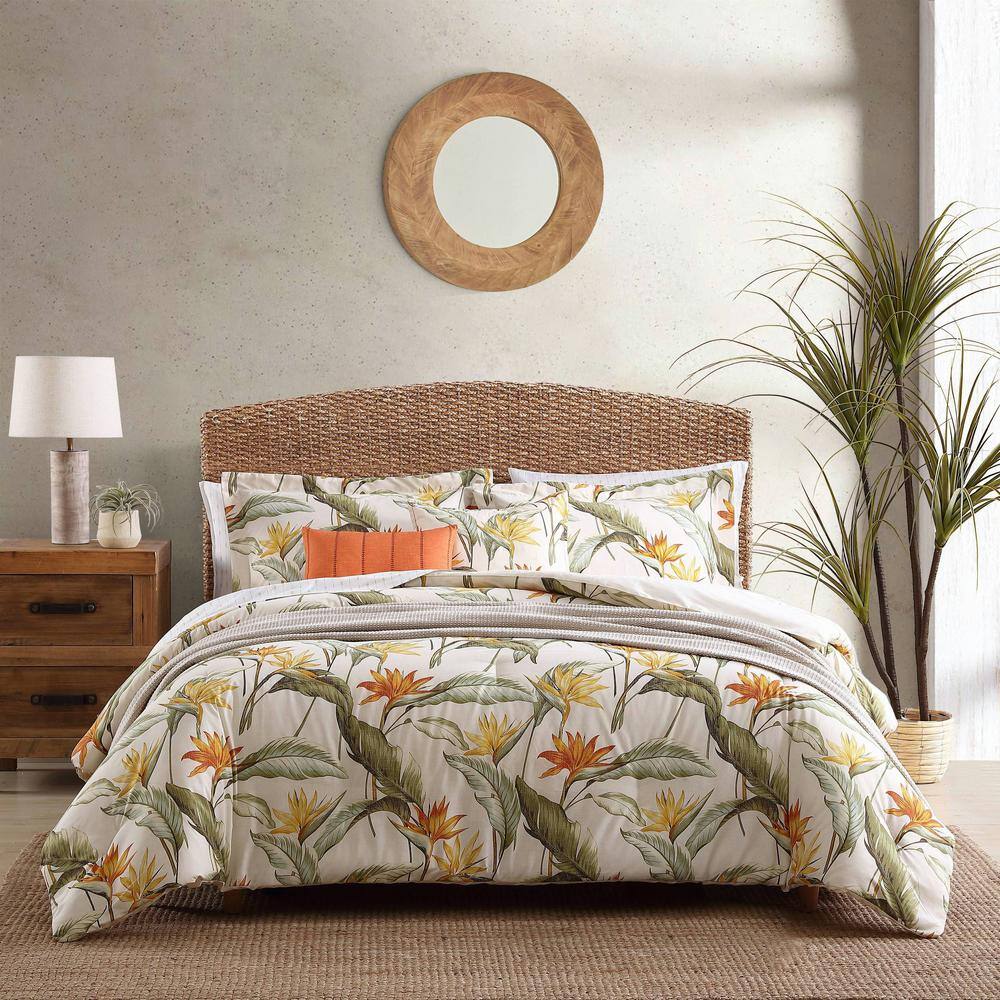 Tommy Bahama Birds Of Paradise 5-Piece Beige Cotton King Bonus Comforter Set Tommy Bahama Birds Of Paradise 5-Piece Beige Cotton King Bonus Comforter Set - 1