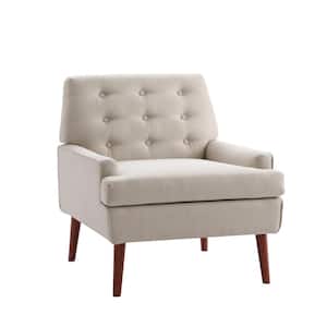 Juego Polyester Wooden Button Tufted Accent Chair