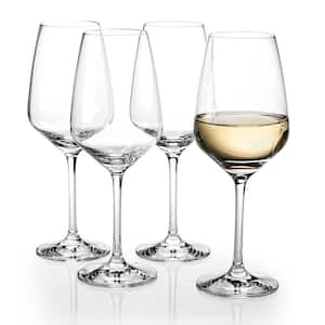 Voice Basics 12 fl. oz. Crystal White Wine Glasses (4-Pack)