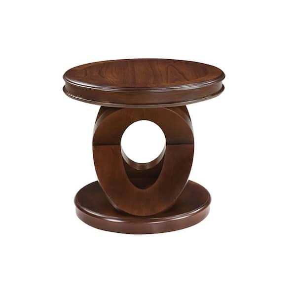 1-Piece 22 in. W x 22 in. D x 20 in. H Walnut Solid Wood and MDF