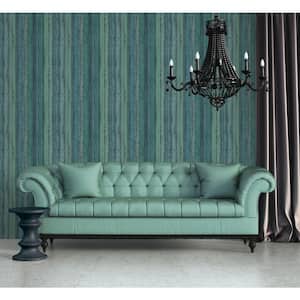 Ambiance Taupe Textured Nomed Stripe Vinyl Non-Pasted Wallpaper (Covers 57.75 sq.ft.)