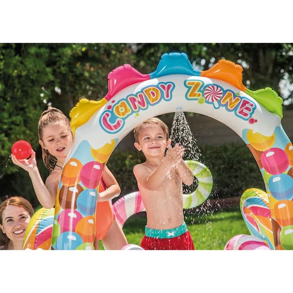 INTEX Inflatable Kiddie Swim Center Pool with Waterslide, 15 lbs