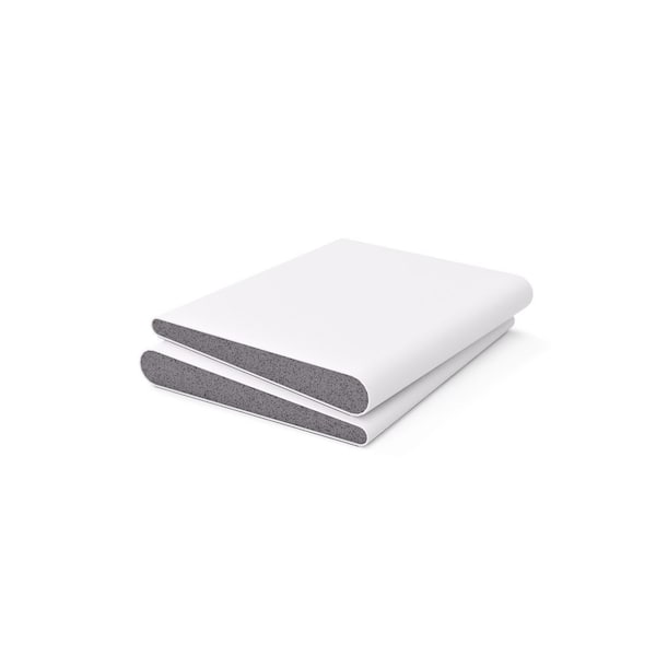 1.625 in. x 2 in. White Vinyl and Foam Door Corner Seals for Interior and Exterior Doors Weatherstrip