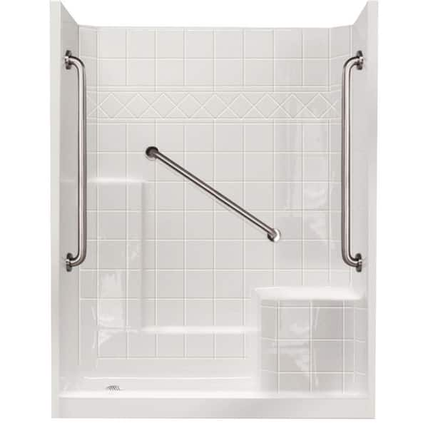 Sterling accord seated cheap shower with grab bars