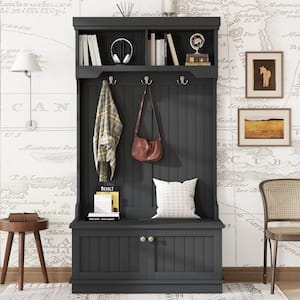 Nestfair 4-in-1 Hall Tree with Storage Shoe Bench