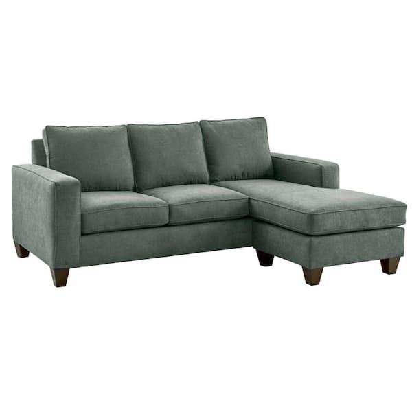 Picket House Furnishings Boha's Collection 86 in in W Straight Arm 2 -pieces Polyester Rectangle Sectional Sofa in Charcoal