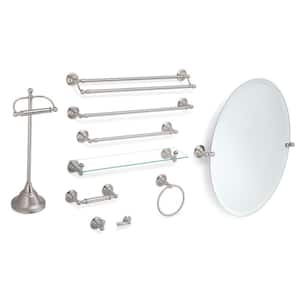 Sage Collection 24in. Wall Mounted Towel Bar in Brushed Nickel
