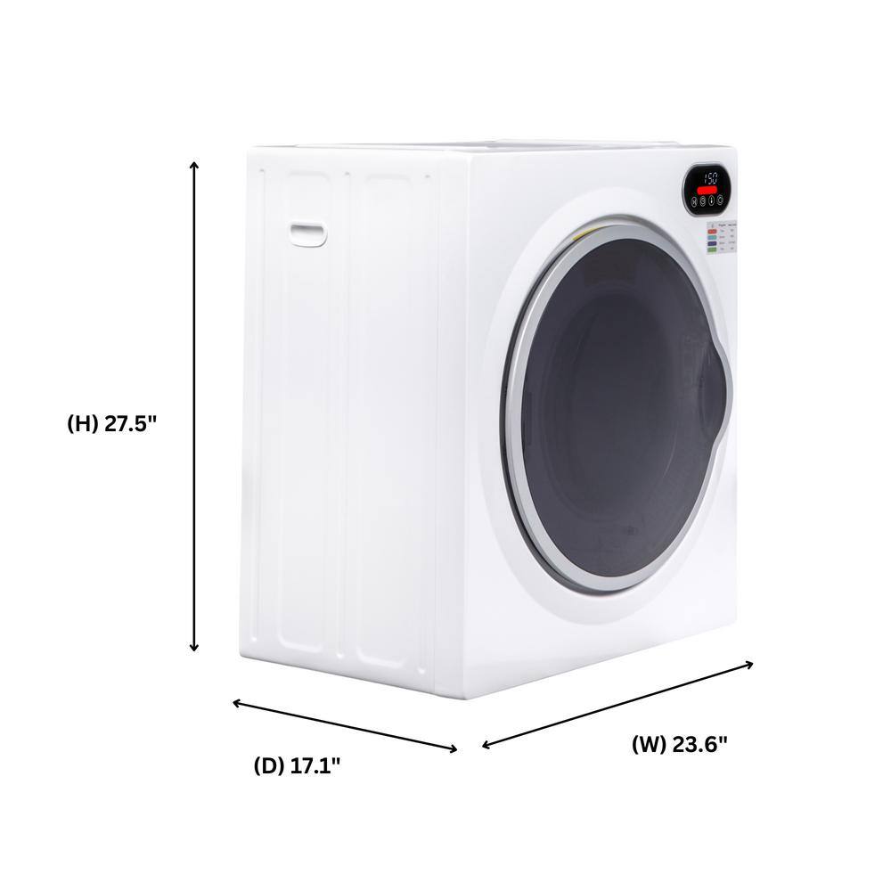 Ultra Compact White Digital Vented Sensor Dryer with Door Window