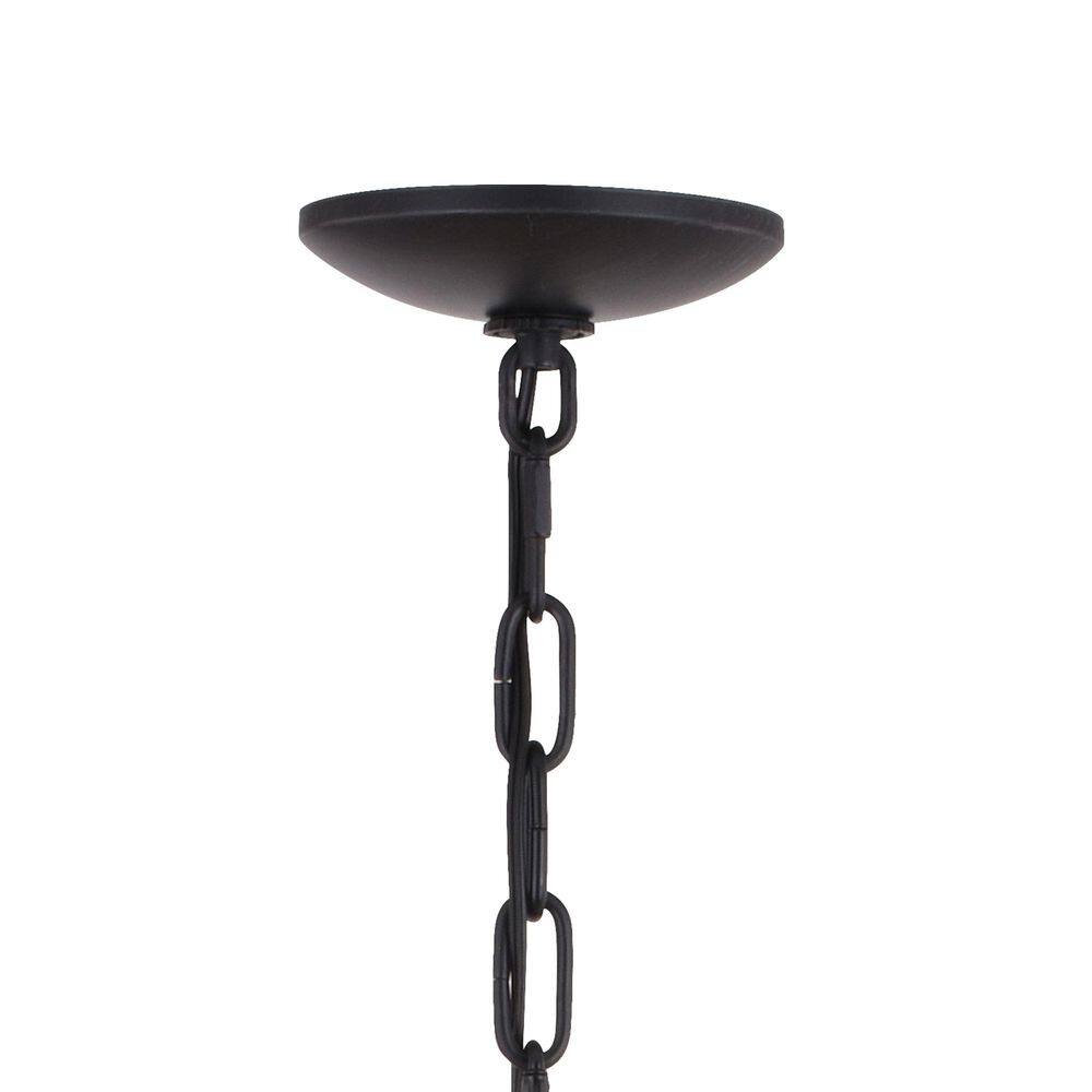 Breckenridge Rustic 30.5'' Bronze Antler Chandelier with Rope Accents