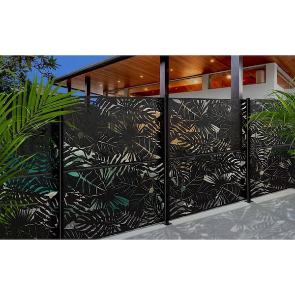 Rainforest 600×300×450 OUTDECO Rainforest 3 ft. x 6 ft. Powder Coated Steel Decorative