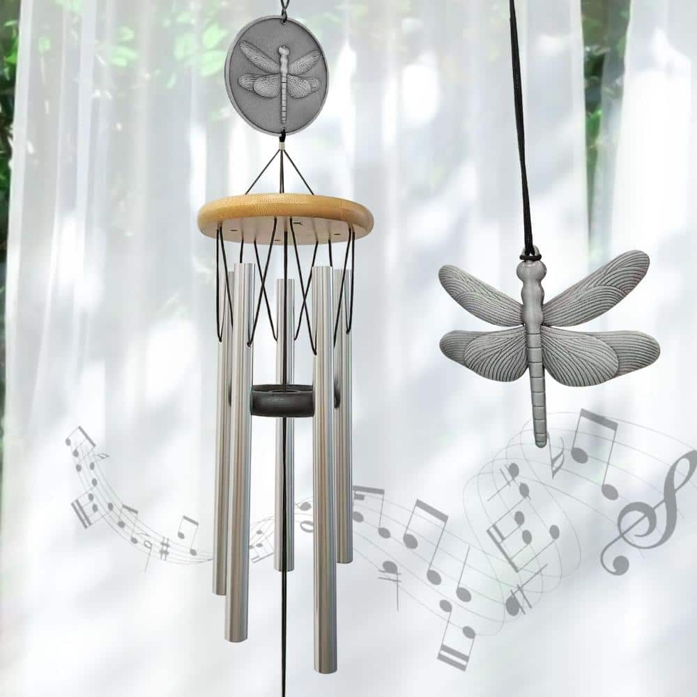 29 in. Wind Chimes Dragonfly Design Bright Silver 1-Piece price history on PriceWatchPro