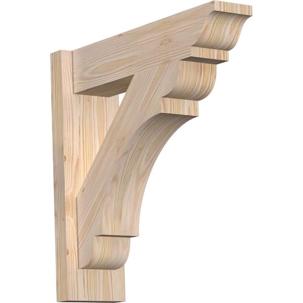 Ekena Millwork 6 in. x 20 in. x 20 in. Douglas Fir Olympic Traditional Smooth Outlooker