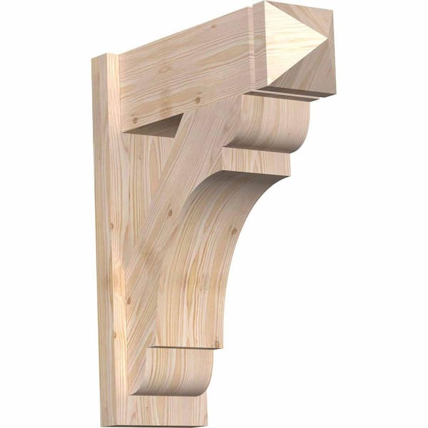 Ekena Millwork 8 in. x 26 in. x 22 in. Olympic Arts and Crafts Smooth Douglas Fir Outlooker