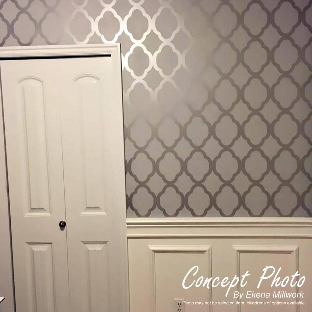 94.5" White Polyurethane Fluted Crown Molding