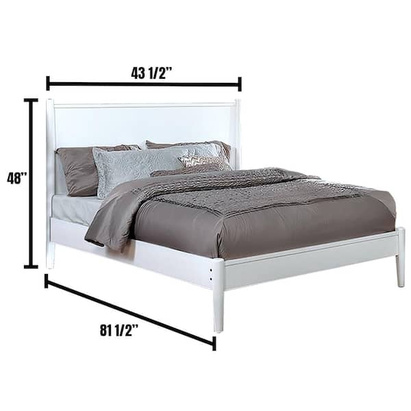 William's Home Furnishing Lennart ii Twin Bed in White