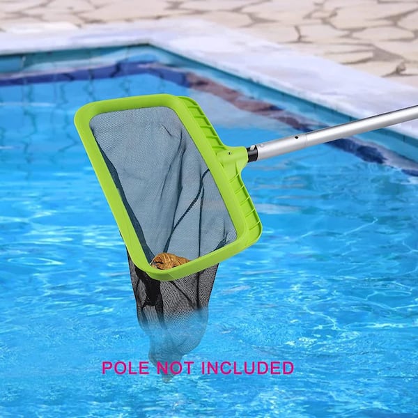 U.S. Pool Supply Swimming Pool 5 Foot Leaf Skimmer Net with 4 Aluminum Pole Sections - 6 Deep Ultra Fine Mesh Netting Bag Basket for Fast Cleaning of The Finest U.S. Pool Supply Swimming Pool 5 Foot Leaf Skimmer Net with 4 Aluminum Pole Sections - 6 Deep Ultra Fine Mesh Netting Bag Basket for Fast Cleaning of The Finest