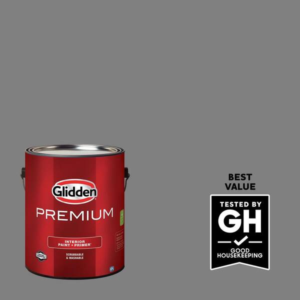 Glidden Premium 1 gal. PPG0996-2 Steely Gaze Flat Interior Latex