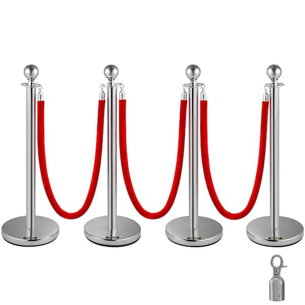 Barrier Rope Hemp Rope with 2 End Hooks, Extra Long 100-305cm Barrier  Rope,Post Queue Line Barrier - for Crowd Control/Queue
