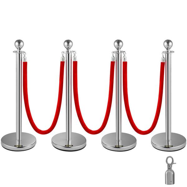 VIP Crowd Control Stanchion Velour Rope – 1.5" Diameter, Barrier Rope For Events