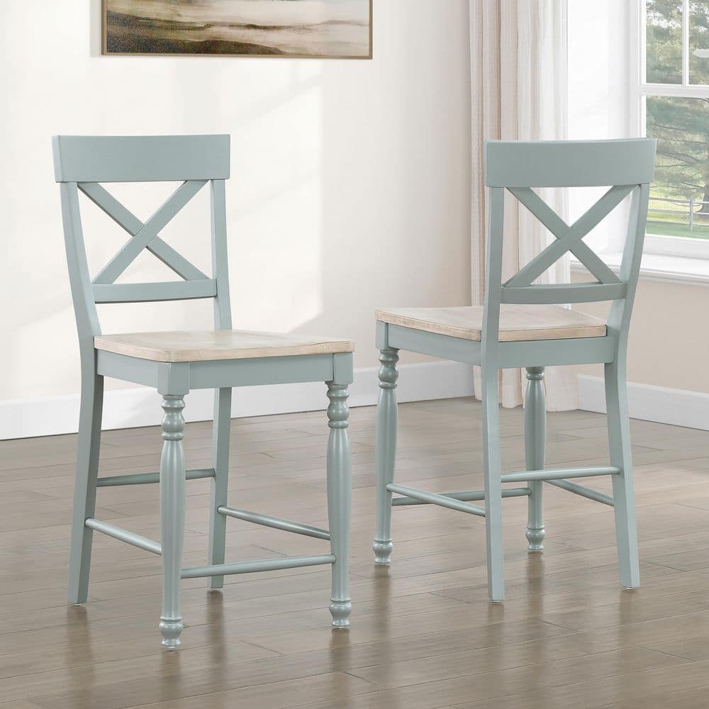 Darcy Green Wood Counter Height Chair (Set of 2) price history on PriceWatchPro