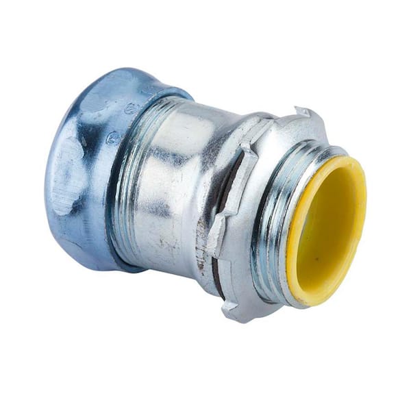 Halex 3 in. Electrical Metallic Tube (EMT) Rain Tight Compression Connector with Insulated Throat