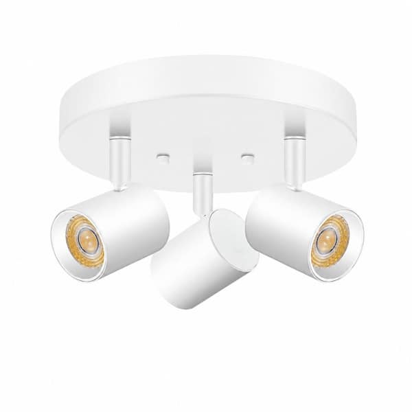 5 Color 3 Light LED Ceiling Spot Light Flush Mount Directional Adjustable Spotlight Fixture for Kitchen Hallway