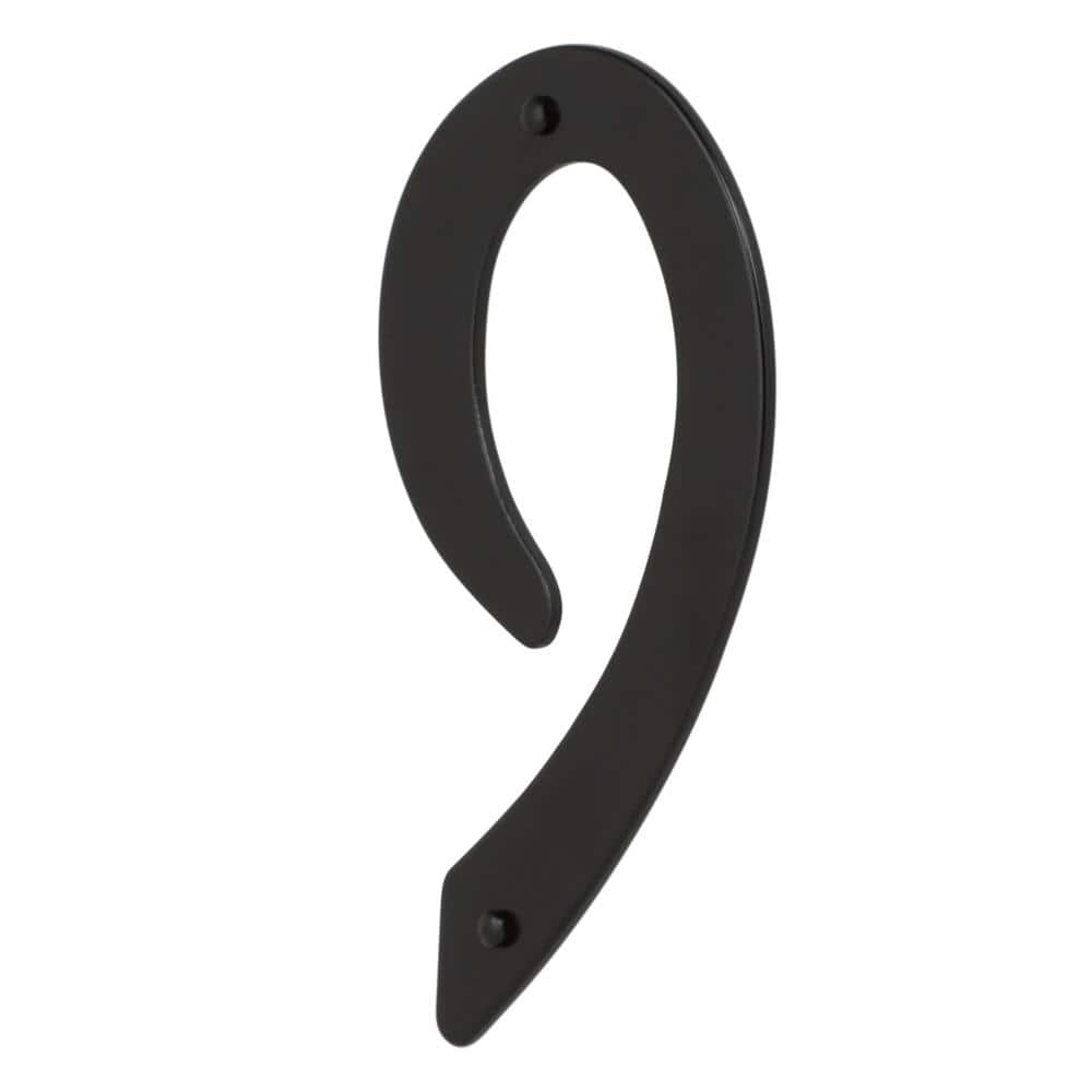 4 in. Black Nail-On Aluminum House Number 9 price history on PriceWatchPro