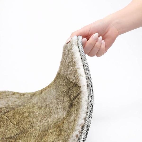 Dream Shag Premium Machine Washable Abstract ADS607 Brown 10 ft. x 14 ft. Area Rug